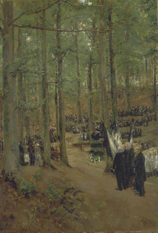 Max Liebermann Memorial Service for Emperor Frederick at Kosen